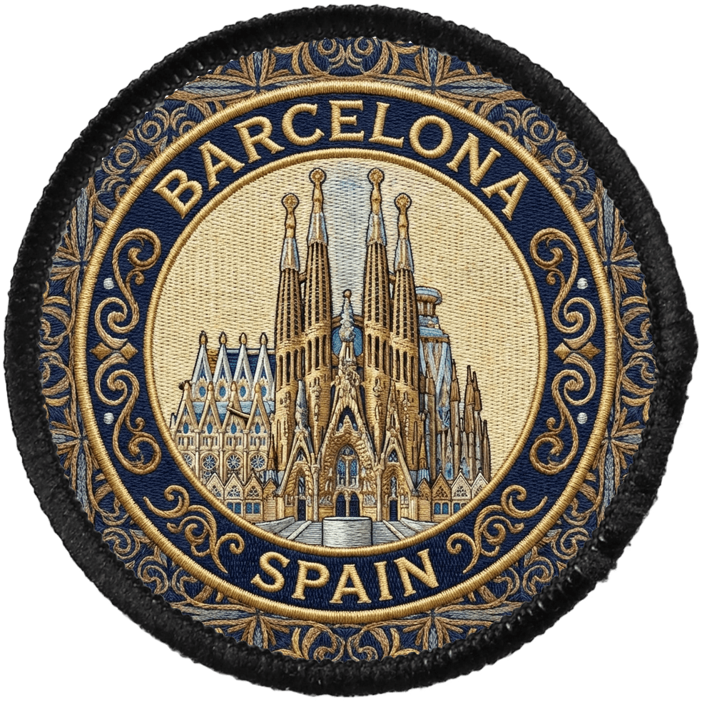 Barcelona — printed travel patch