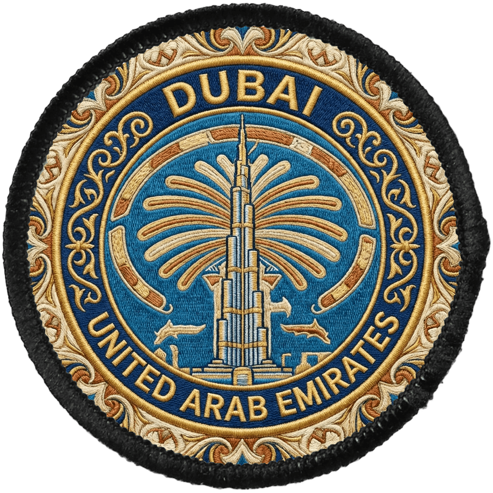 Dubai — printed travel patch