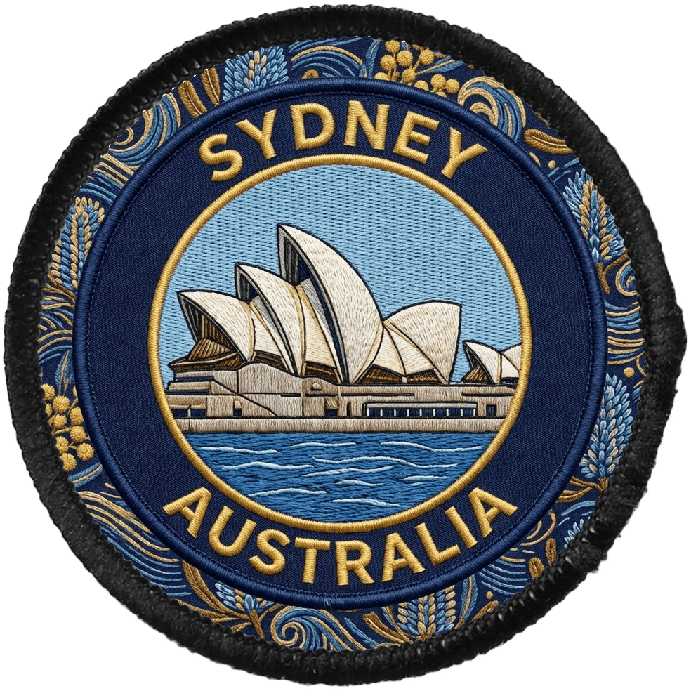 Sydney — printed travel patch