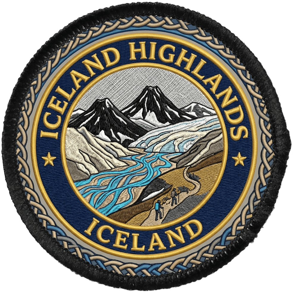 Iceland Highlands — printed travel patch