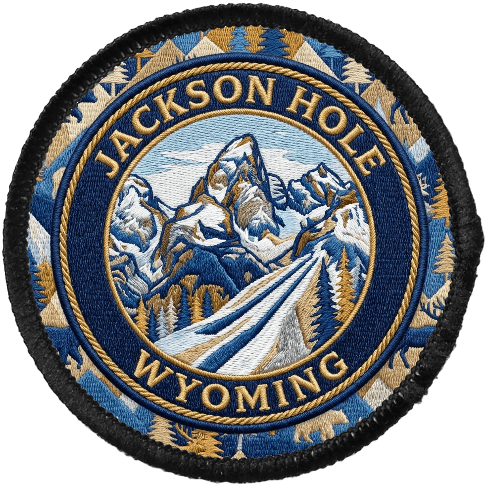Jackson Hole — printed travel patch