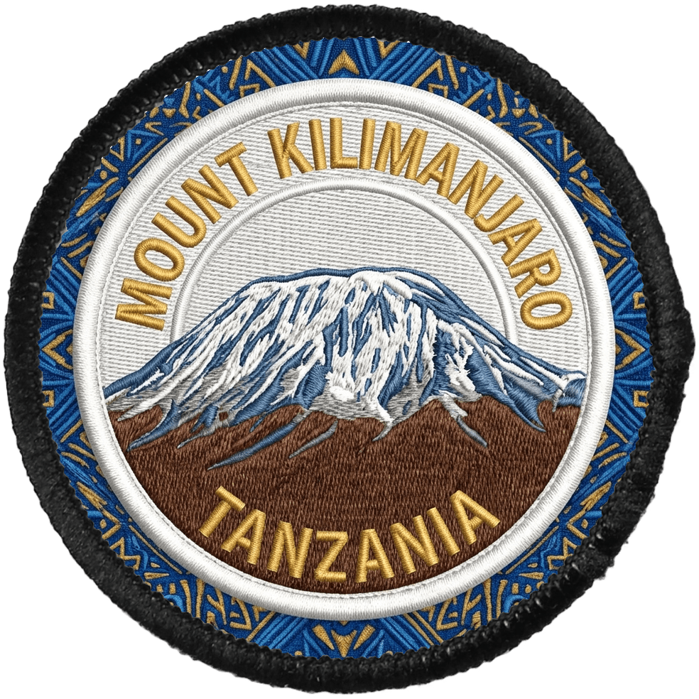 Mount Kilimanjaro — printed travel patch