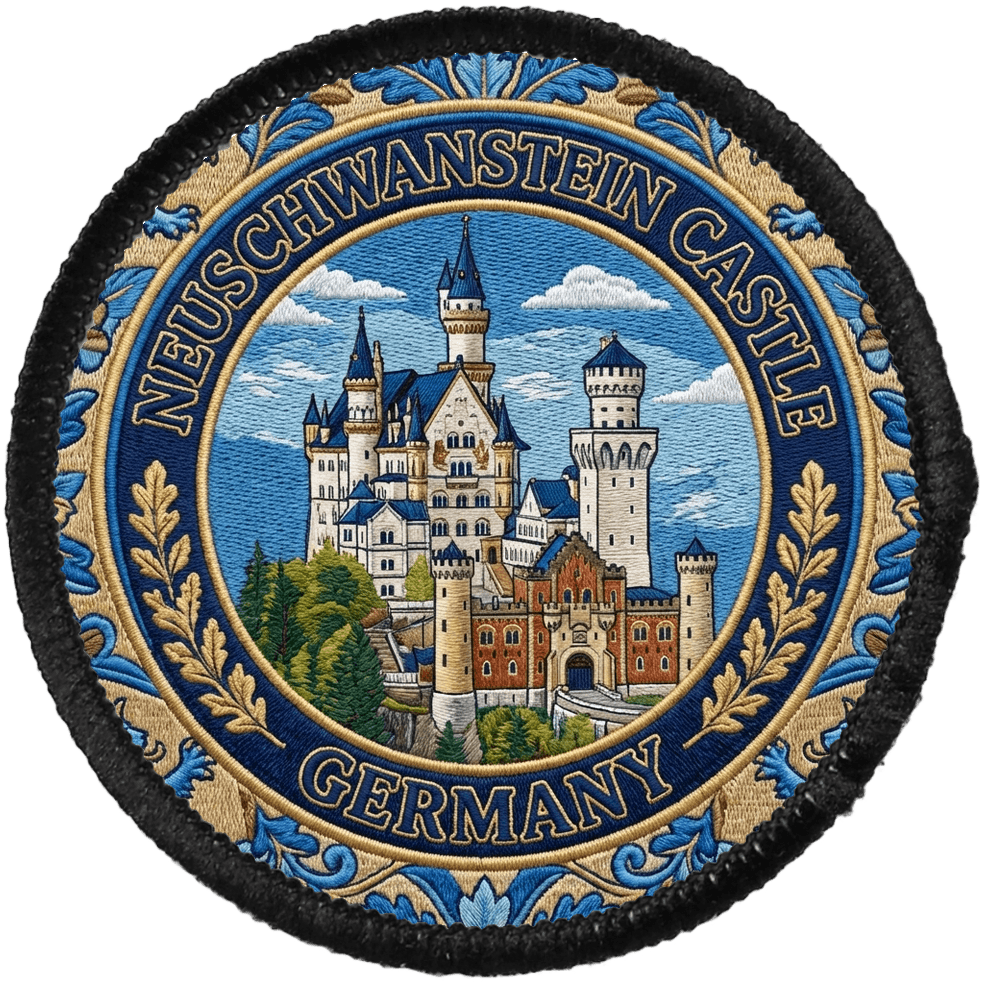 Neuschwanstein Castle — printed travel patch