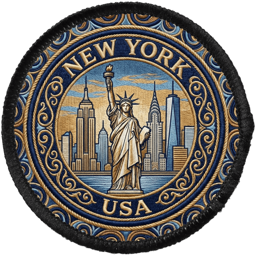 New York — printed travel patch