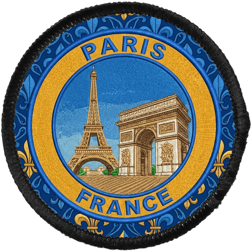 Paris — printed travel patch