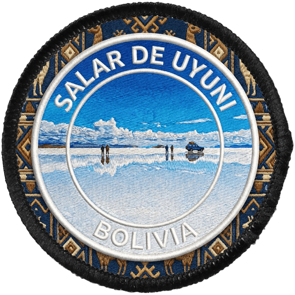 Salar de Uyuni — printed travel patch