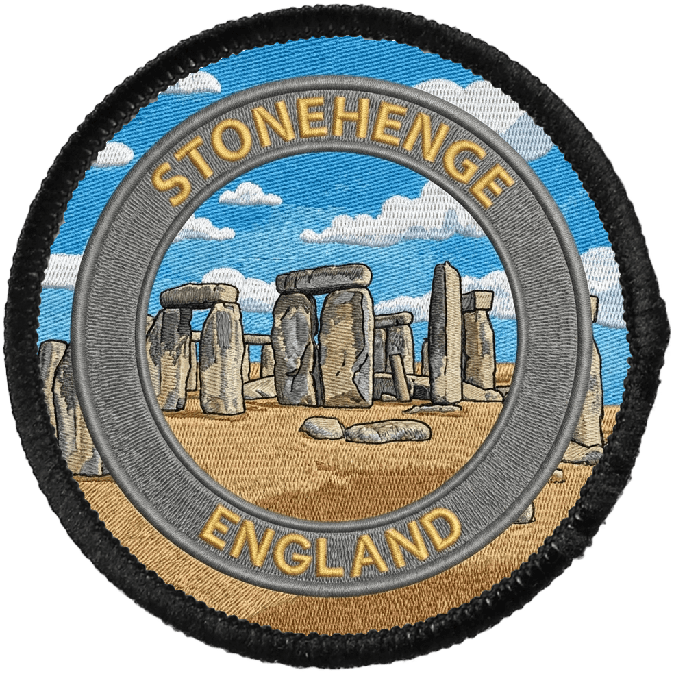 Stonehenge — printed travel patch