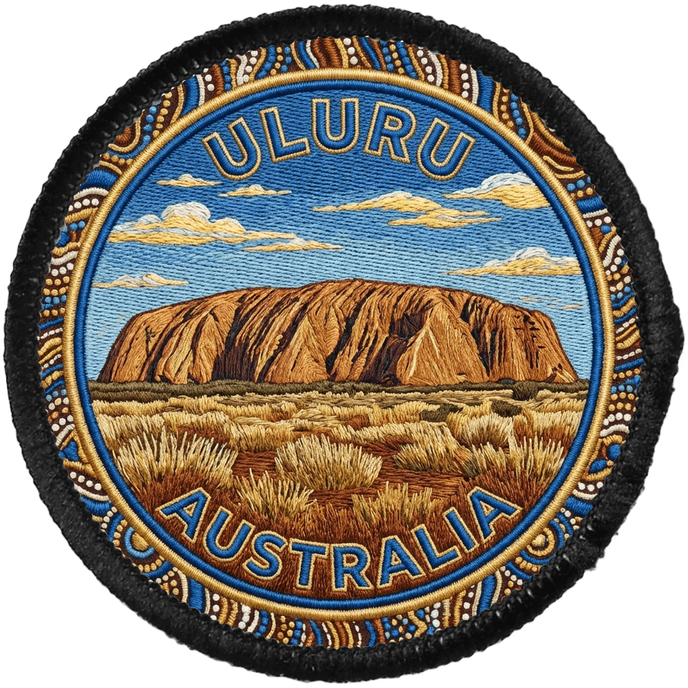 Uluru — printed travel patch